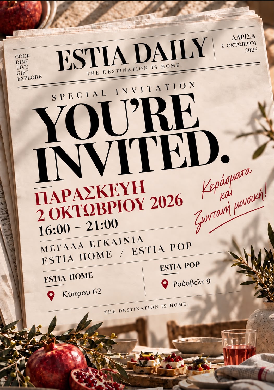 Η ESTIA έρχεται στη Λάρισα με δύο νέα καταστήματα